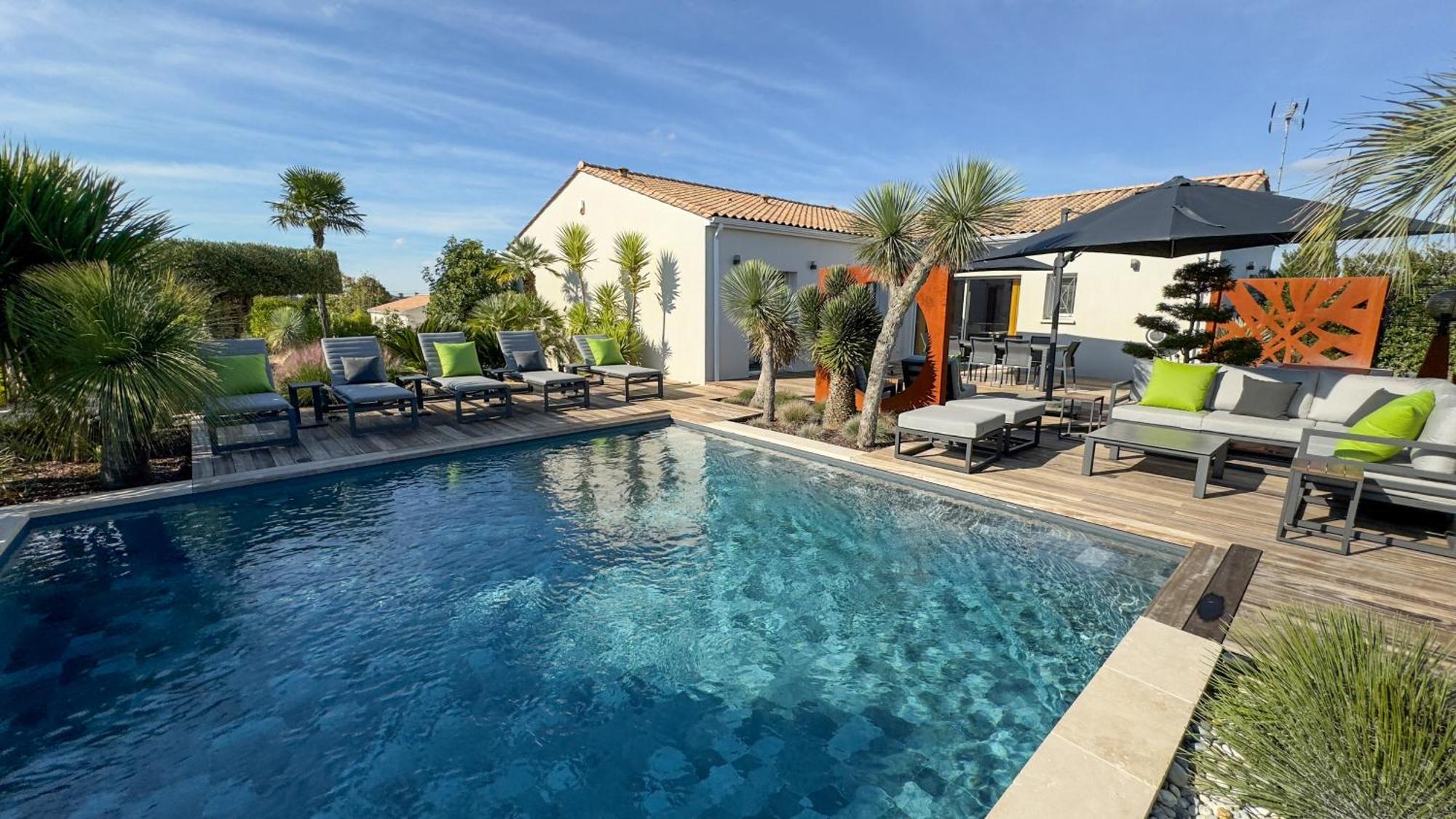 Villa Harmonie - Luxe, Jaccuzzi Et Piscine En Charente-Maritime Saint-Ciers-du-Taillon Exterior foto
